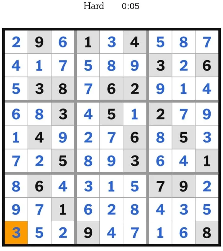 NYT Sudoku Hard Answers January 28, 2026
