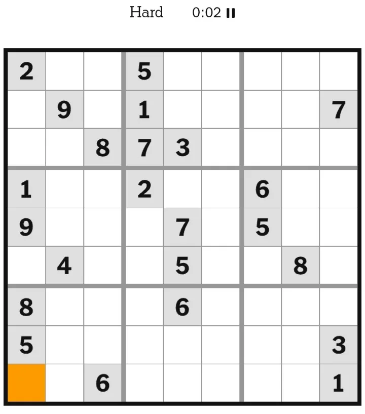 NYT Sudoku Hard January 17, 2026