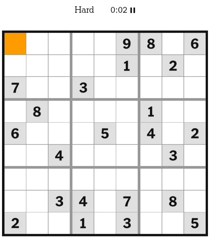 NYT Sudoku Hard January 31, 2026