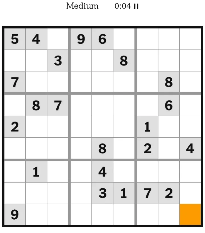 NYT Sudoku Medium January 13, 2026