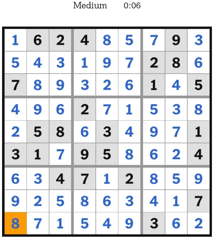 NYTimes Sudoku February 07, 2026 Answers - NYT Sudoku