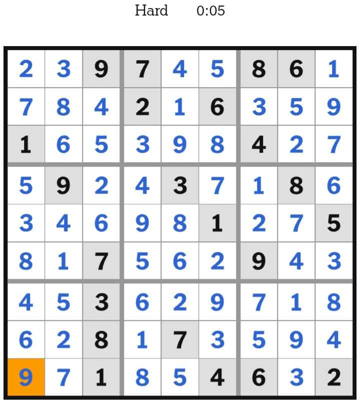 NYT Sudoku Hard Answers March 03, 2026