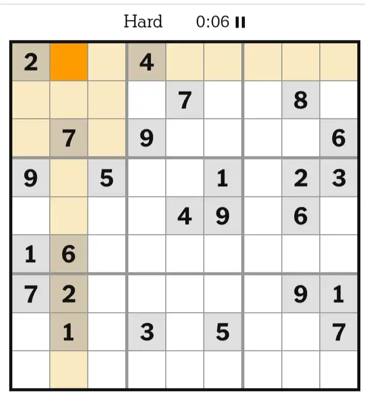 NYT Sudoku Hard March 10, 2026