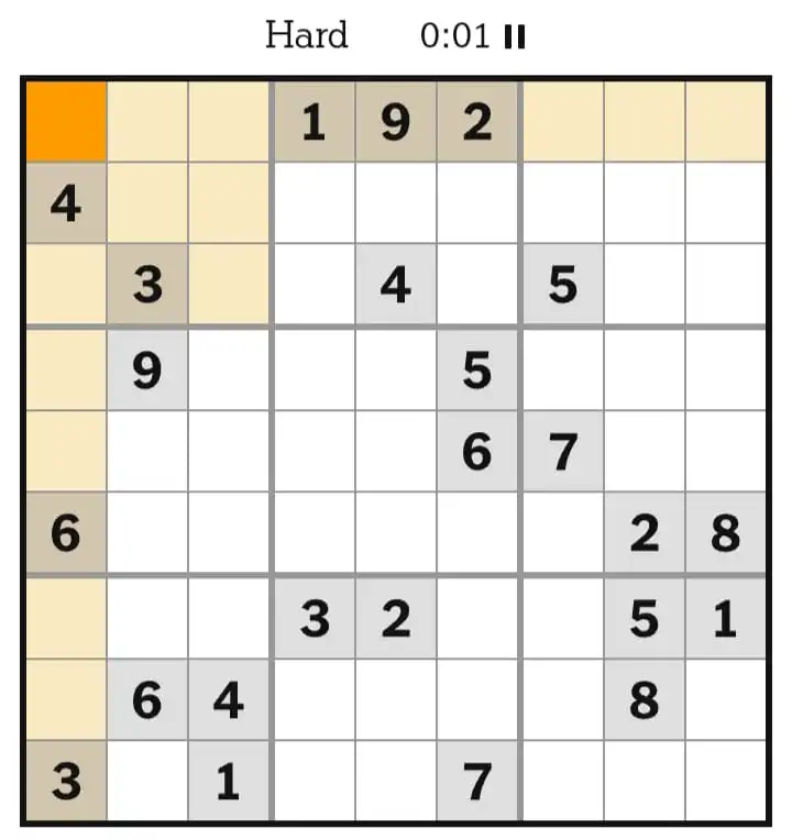 NYT Sudoku Hard March 17, 2026