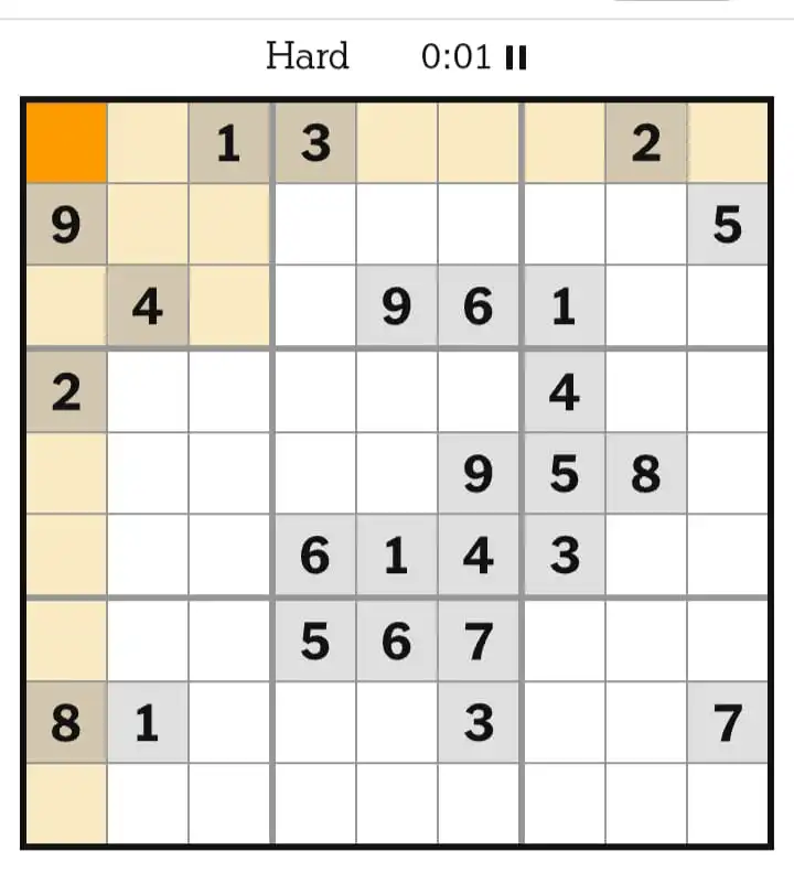 NYT Sudoku Hard March 24, 2026