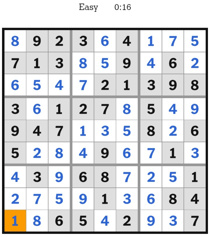 NYT Sudoku Easy Answers April 30, 2026