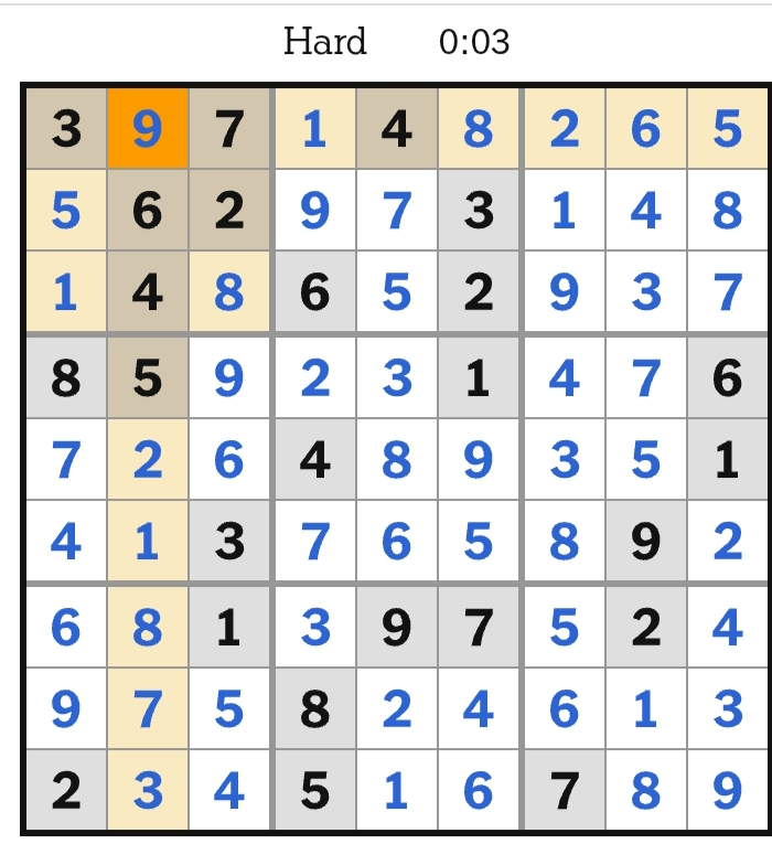 NYT Sudoku Hard Answers April 02 2026