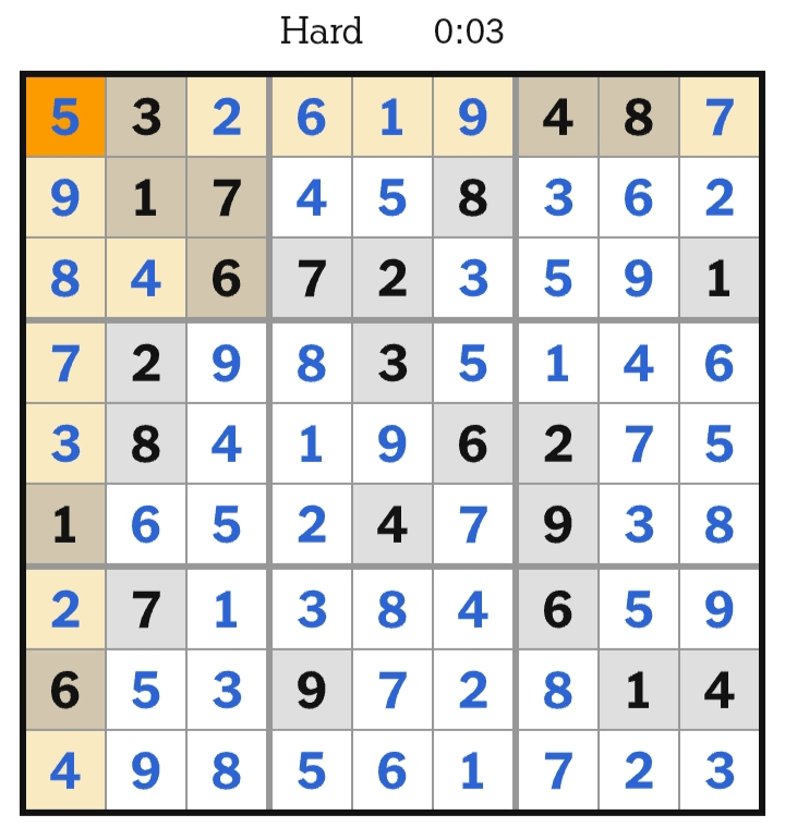 NYT Sudoku Hard Answers April 15, 2026