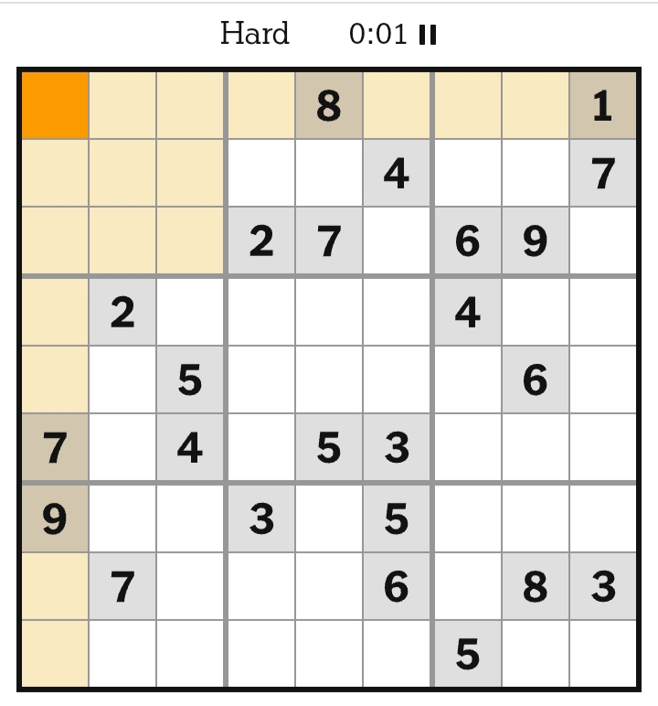 NYT Sudoku Hard April 14, 2026