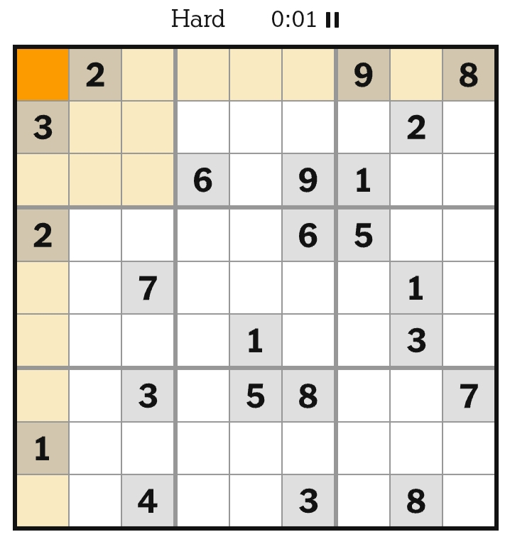 NYT Sudoku Hard April 28, 2026