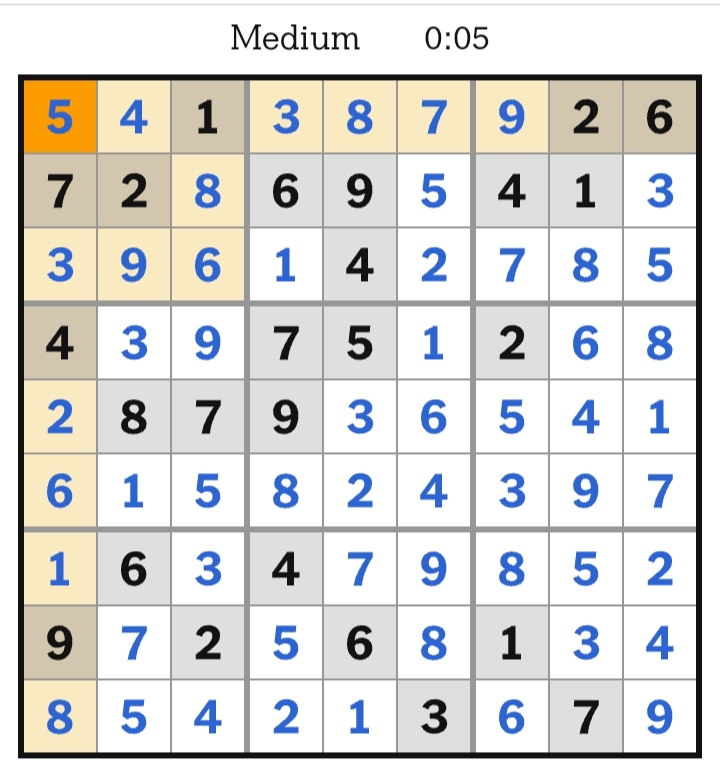NYT Sudoku Hard April 20, 2026