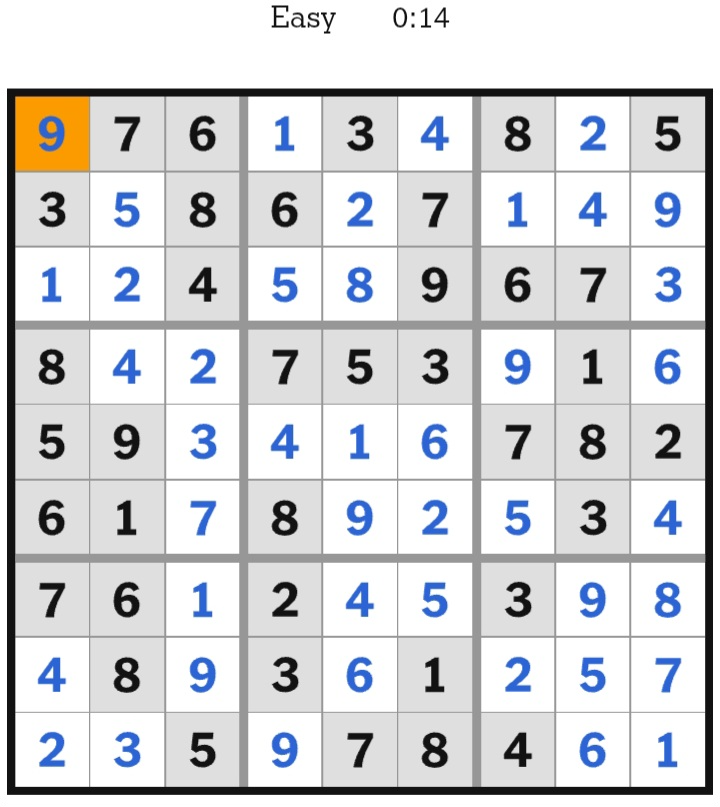 NYT Sudoku Easy Answers May 02, 2026