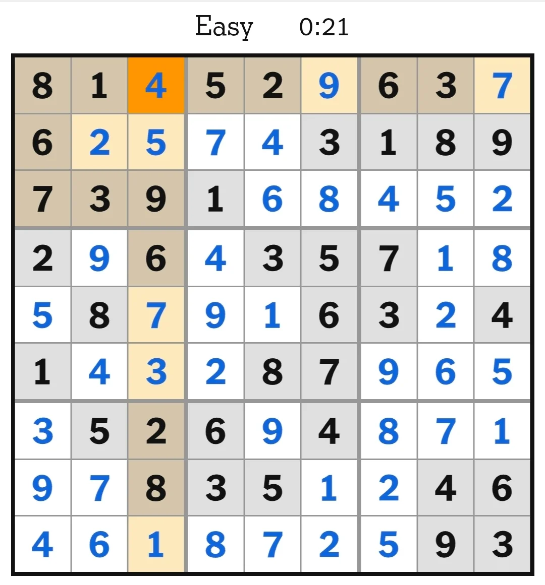 NYT Sudoku Easy Answers May 17, 2026