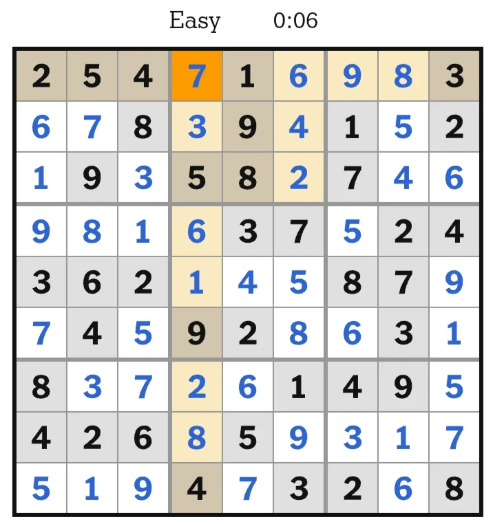 NYT Sudoku Easy Answers May 30, 2026