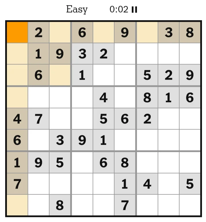 NYT Sudoku Easy May 31, 2026
