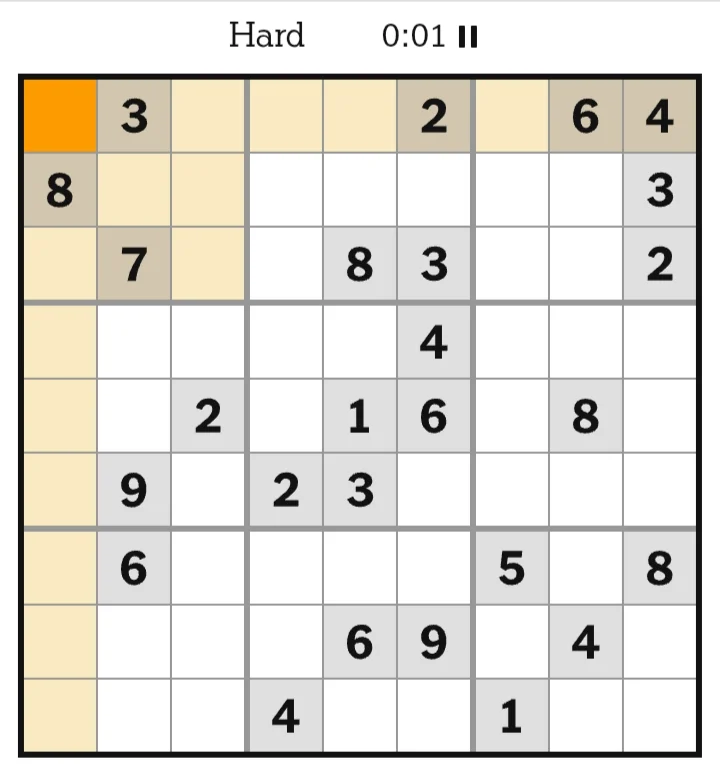 NYT Sudoku Hard May 30, 2026