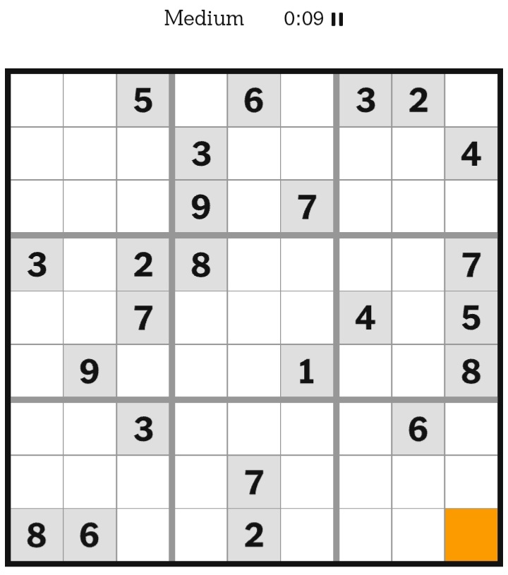 NYT Sudoku Medium May 02, 2026