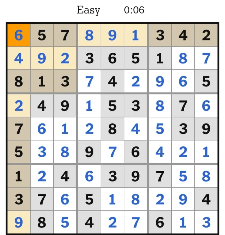 NYT Sudoku Easy Answers July 17, 2026