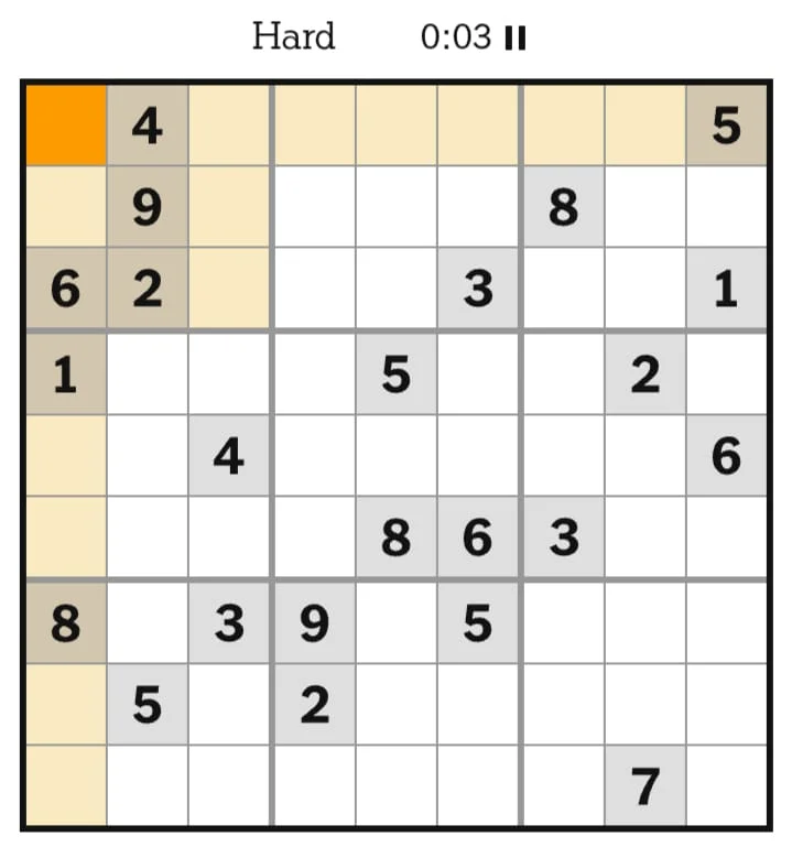 NYT Sudoku Hard July 10, 2026