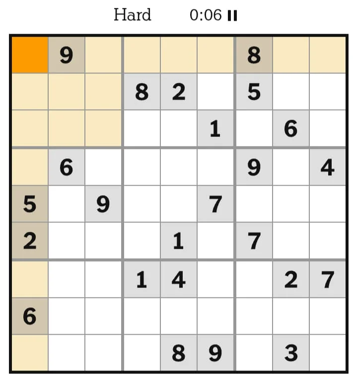NYT Sudoku Hard July 24, 2026